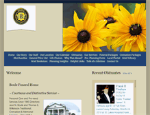 Tablet Screenshot of boulefuneralhome.com